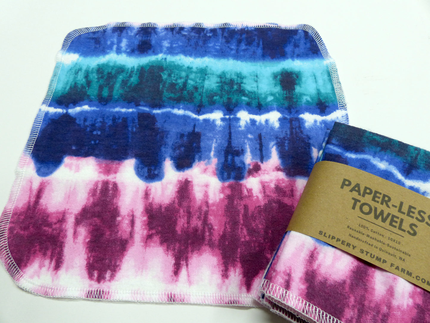 Paper LESS Towels-Reusable Paper Towels-Choose Your Tie Dye Print