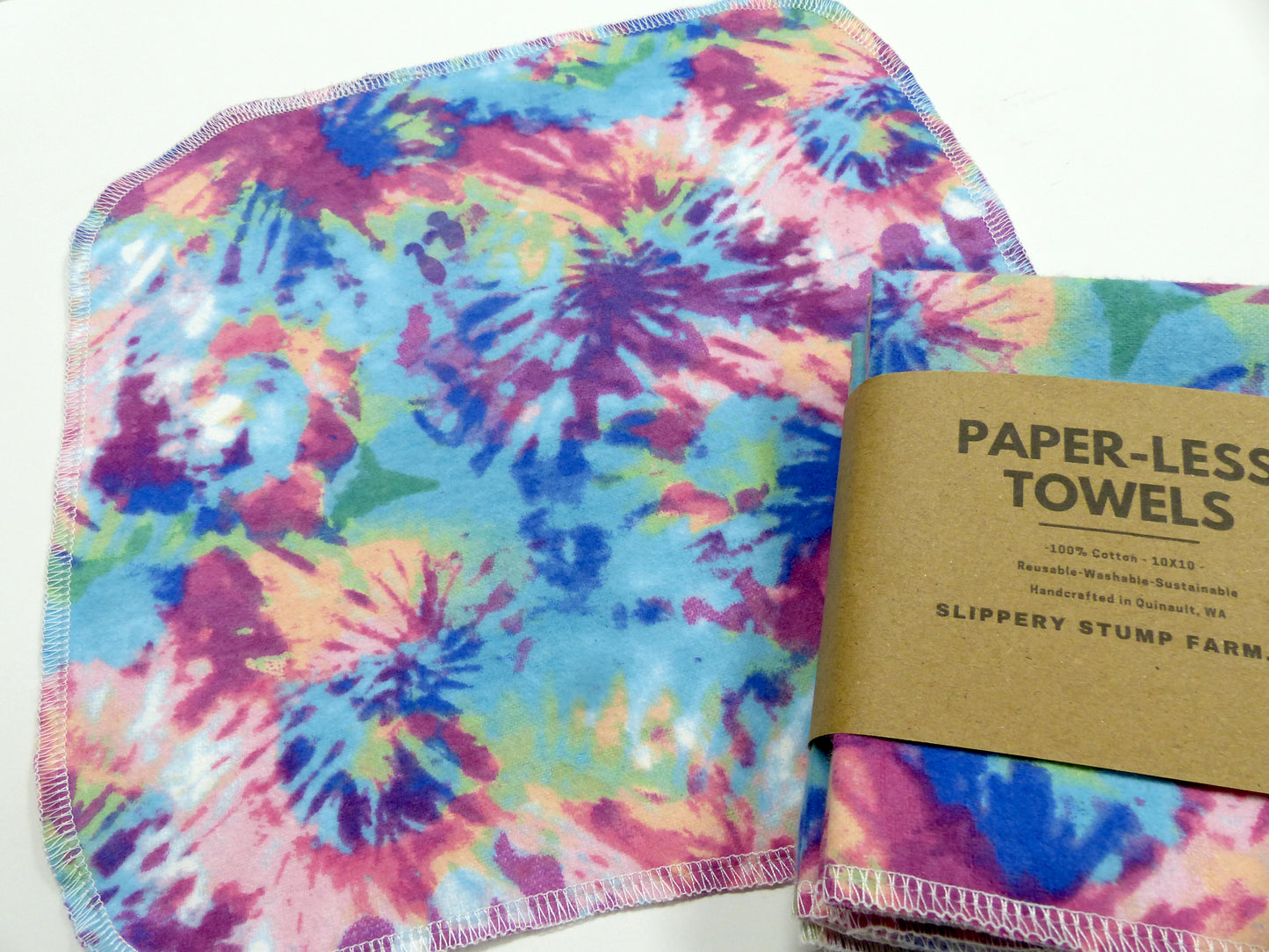 Paper LESS Towels-Reusable Paper Towels-Choose Your Tie Dye Print
