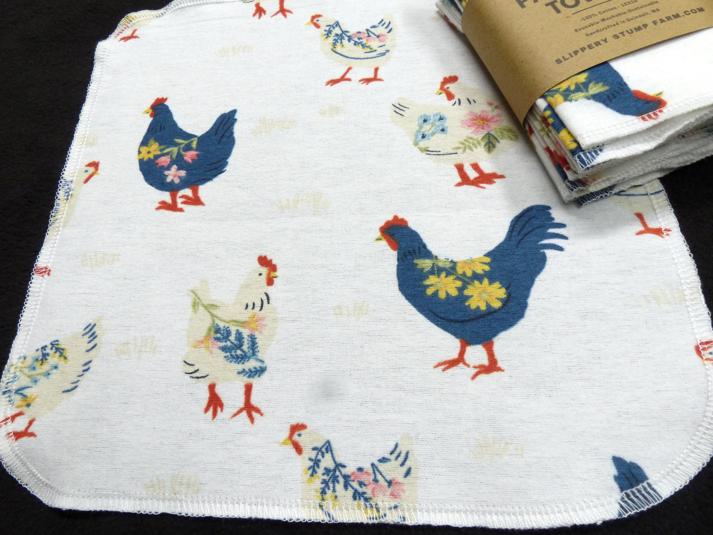 Paper LESS Towels-Reusable Paper Towels-Choose Your Chicken Print