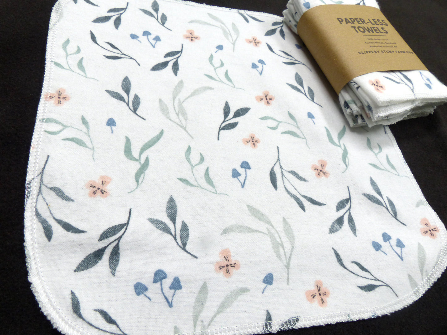 Paper LESS Towels-Reusable Paper Towels-Choose Your Mushroom Print