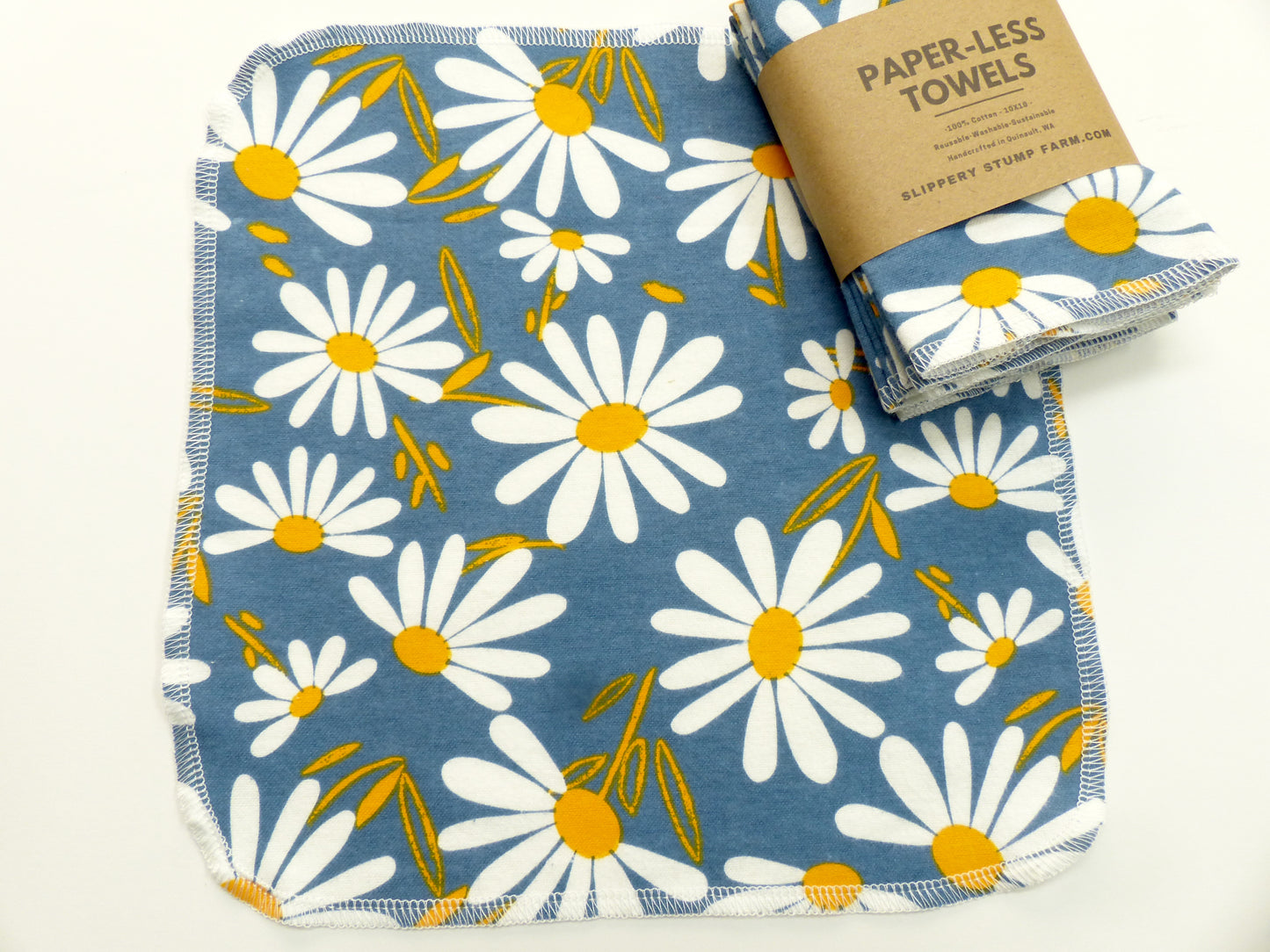 Paper LESS Towels-Reusable Paper Towels-Choose Floral or Houseplant Prints
