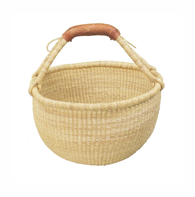 Medium Bolga Basket-Natural-Made in Ghana