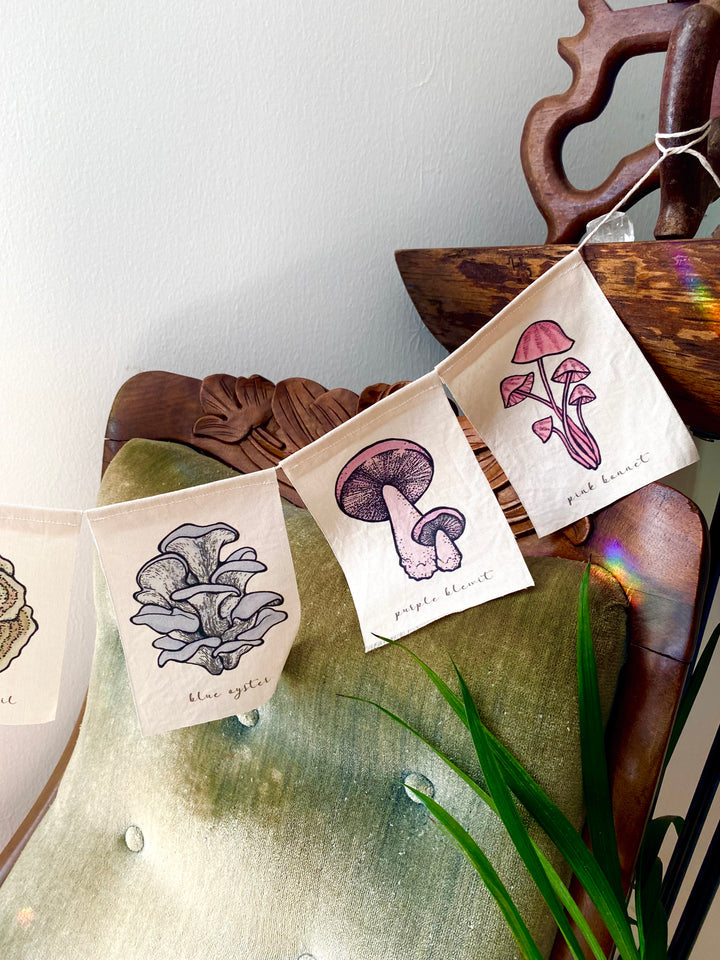 Wanderite Mushroom Prayer Flag