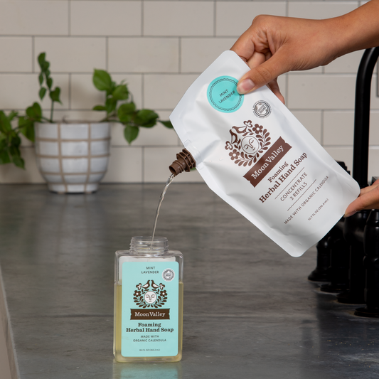 Moon Valley REFILL Foaming Herbal Hand Soap REFILL for Foaming Bottle