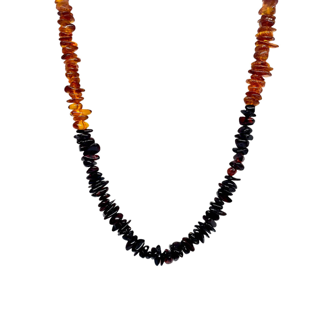 16'' Multi-Color Amber Chip "Rainbow" Necklace