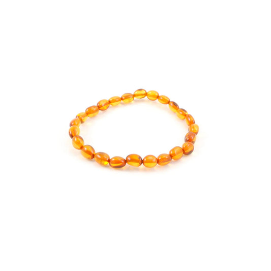 Cognac Amber Stretch Bracelet