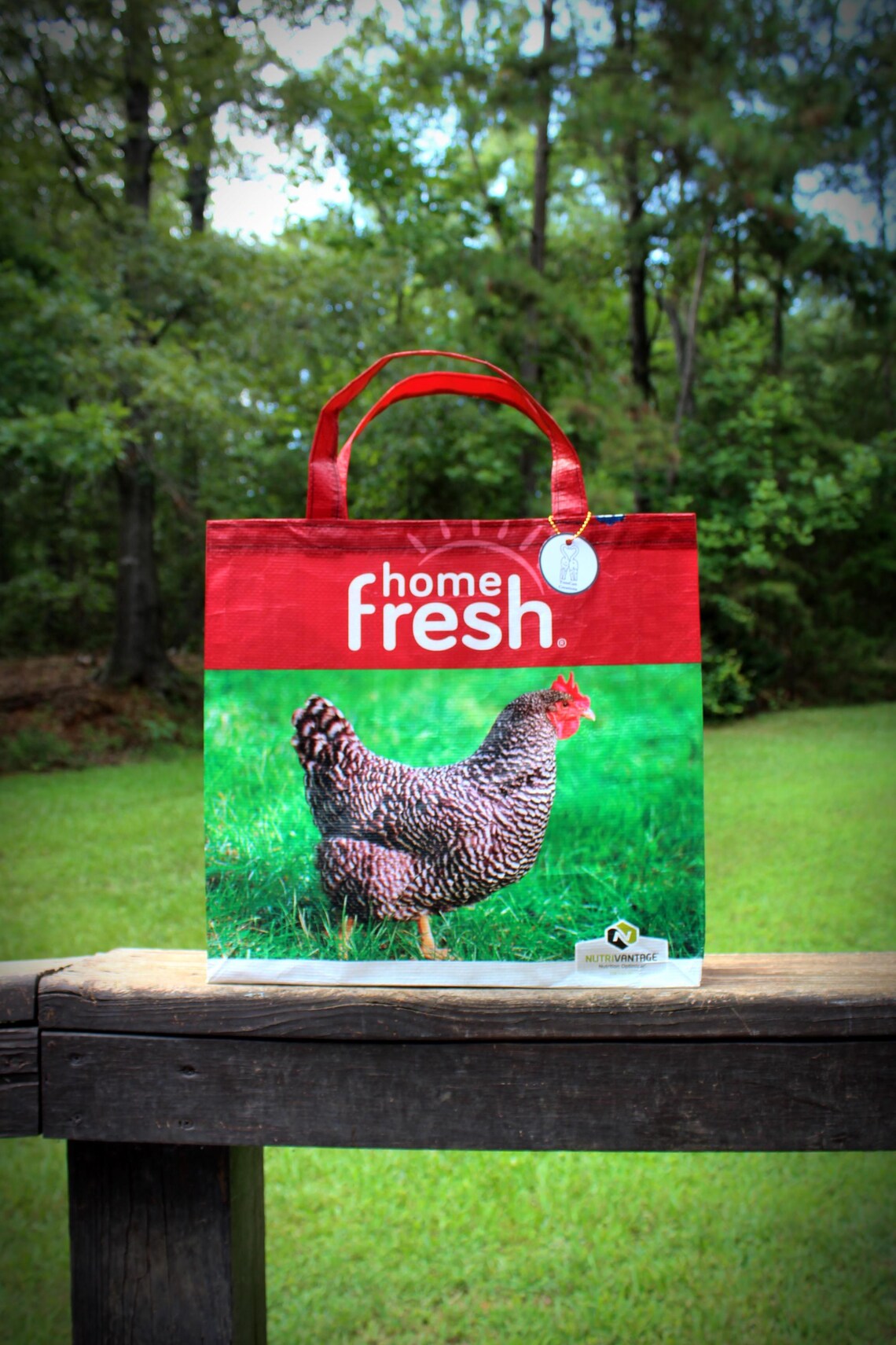 Feed Sack Tote Bag-Upcycled